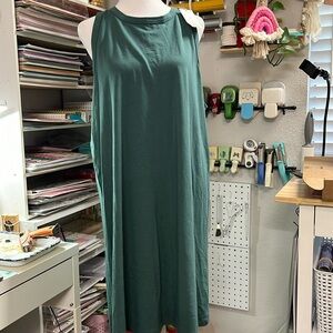 Summer teal green tank top dress, xxl, summer dress, A New Day, NWT